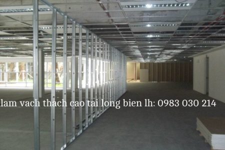 dịch vụ làm vách thạch cao tại long biên