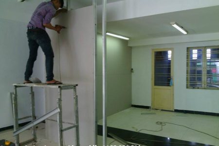nhận làm vách thạch cao ngăn phòng tại mỹ đình giá rẻ